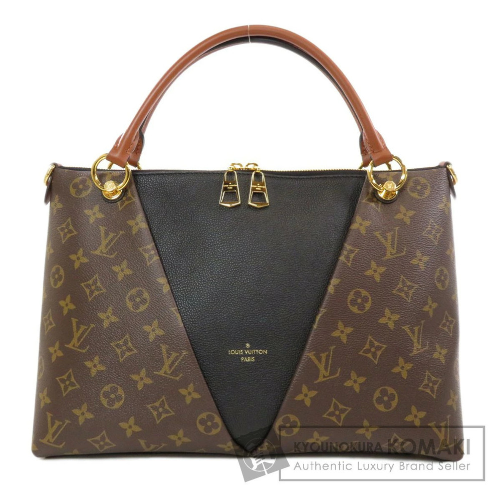Louis Vuitton V Tote Handbag Monogram Canvas